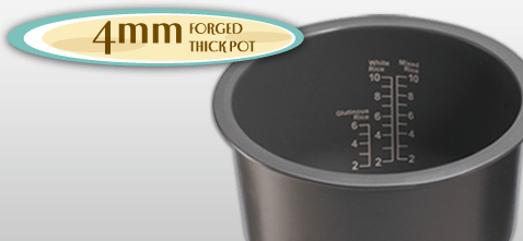 4mm Forged Thick Pot - Toshiba Rice Cooker 1.8L RC-18NMFIM