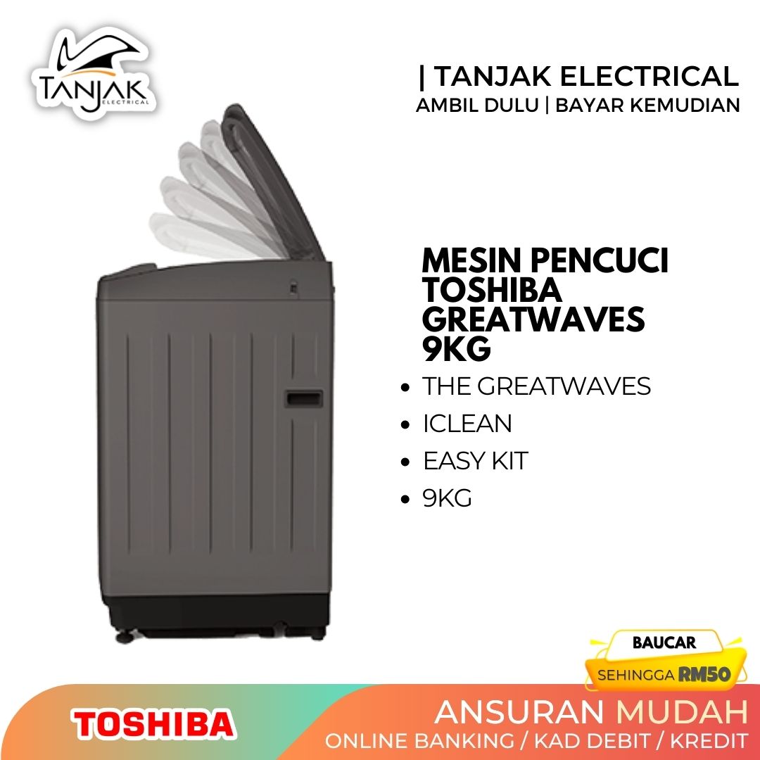 Toshiba 9KG Full Auto Washing Machine AW J1000FM SG 2 - Tanjak Electrical