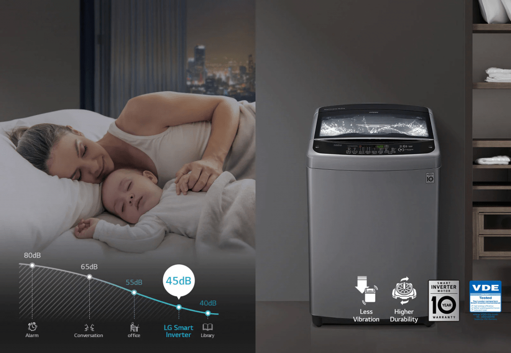LG 13KG Full Auto Washing Machine T2313VSPM - Tanjak Electrical Global Sapience Smart Inverter 2017 Feaure 10 LoDecibel D - Tanjak Electrical