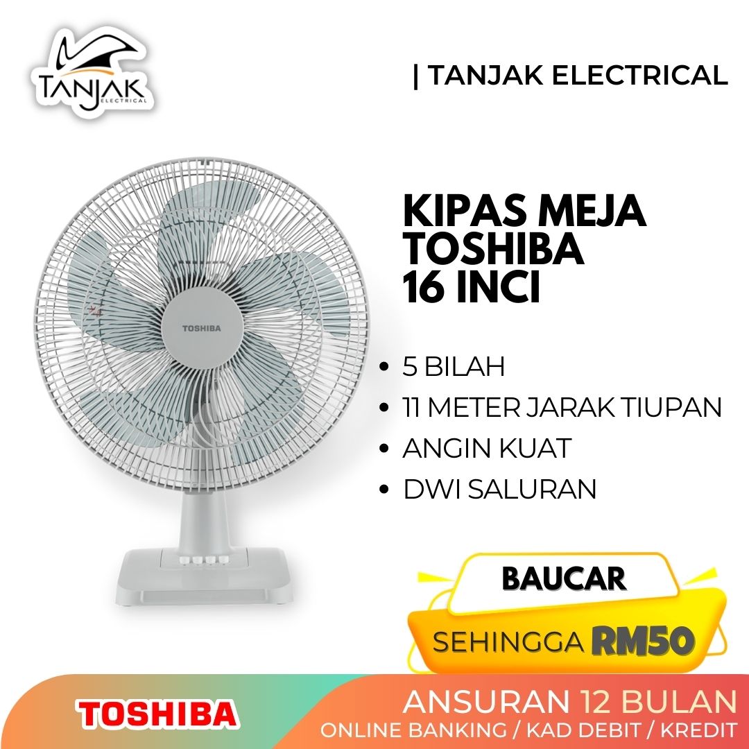 Toshiba 16 Inch Table Fan F TSA20GMY - Tanjak Electrical