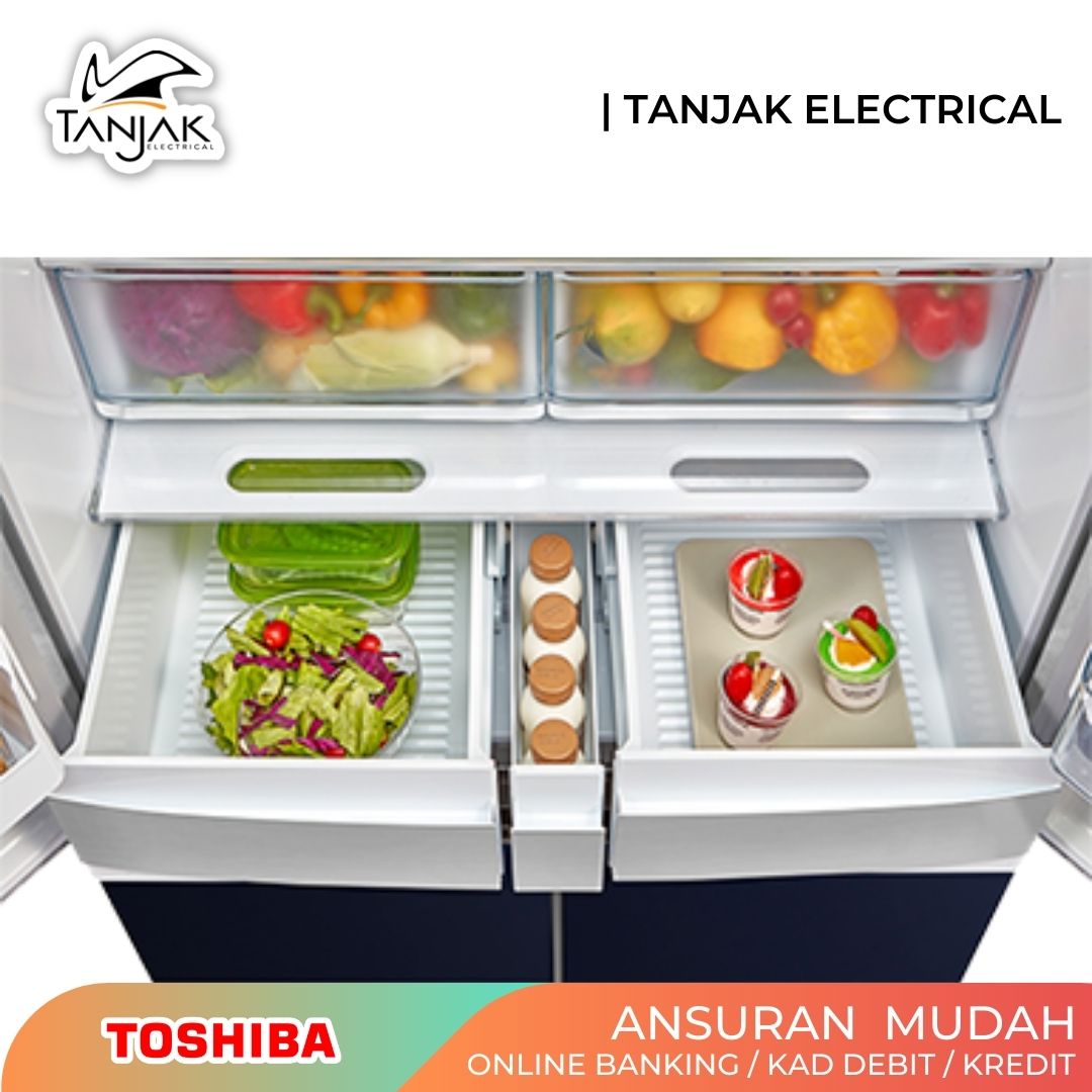 Toshiba 648 Liter Multi Door Dual Inverter Refrigerator GR RF646WE PGY24 4 - Tanjak Electrical