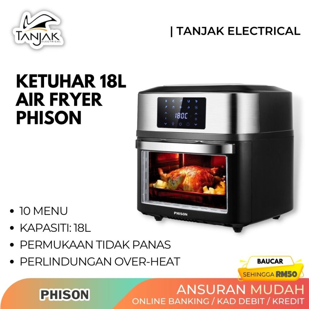 Phison Oven Air Fryer 18L PAF 3180 - Tanjak Electrical