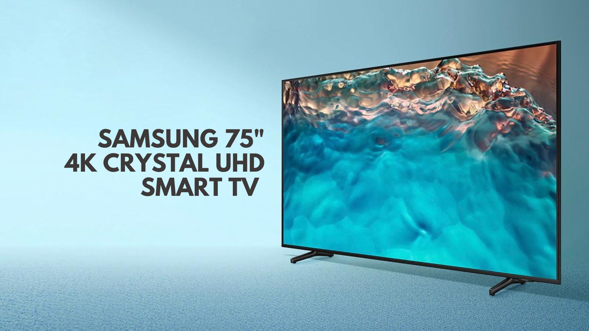 001 Samsung 75 4K Crystal UHD Smart TV UA75BU8000 - Tanjak Electrical