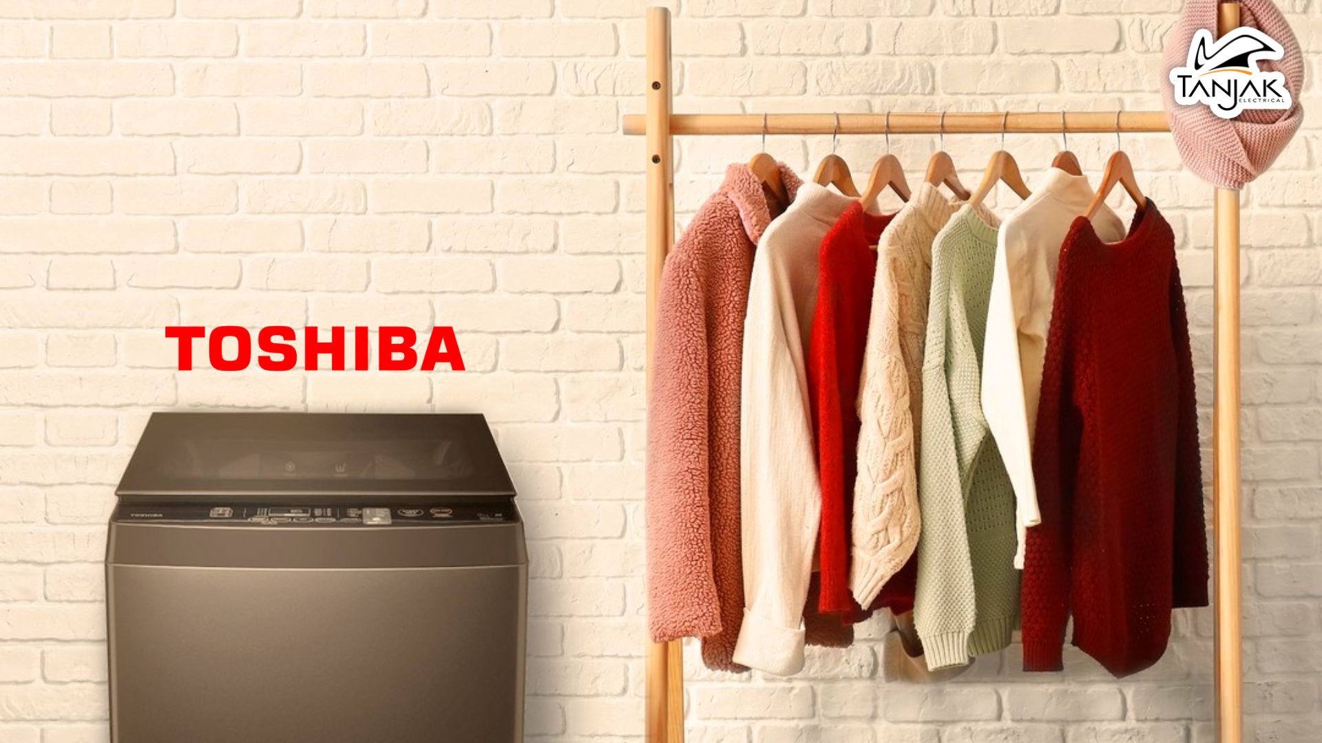 Gugurkan Tugas Basuh Anda Dengan Kuasa Mesin Cuci Toshiba AW J800AMSG yang Hebat - Tanjak Electrical