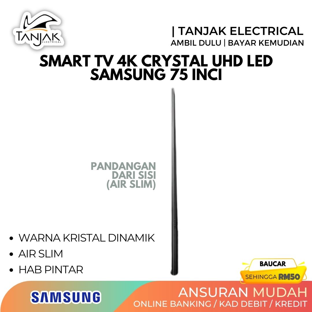 Samsung 75 4K Crystal UHD Smart TV UA75BU8000 3 - Tanjak Electrical