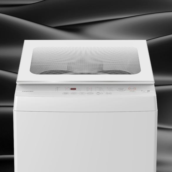 03 SILK PATTERN LID - Toshiba Washing Machine 7kg Top Load AW-K801AM(WW)