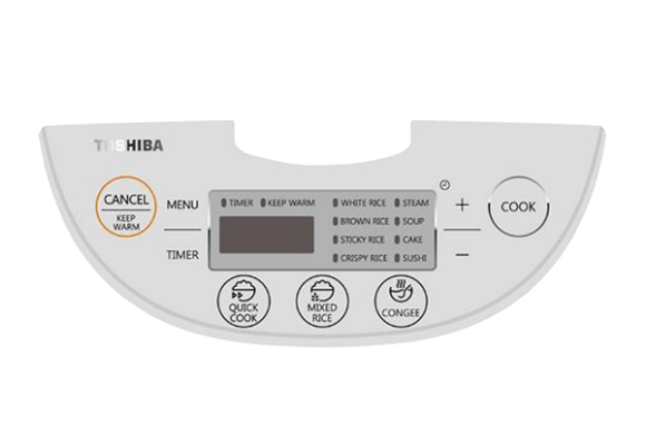 Quick Cook & Automatic Keep Warm- Toshiba Rice Cooker RC-18DH1NMY Digital 1.8L