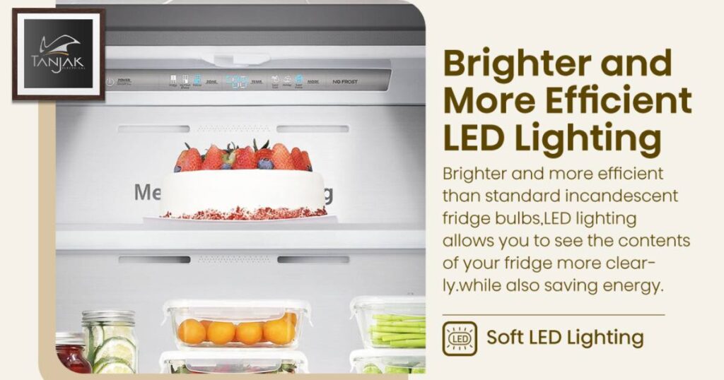 Pencahayaan LED Lembut - Review Peti Sejuk Hisense 4 Door Fridge RQ768N4AW-KU PureShine Series