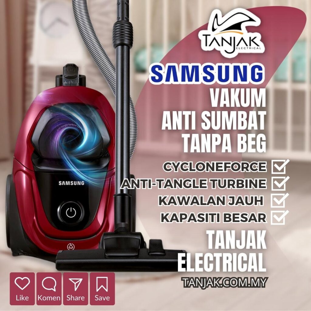 Ciri -Ciri Samsung Vacuum Cleaner VC18M31A0HP