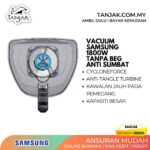 Samsung Vacuum Cleaner VC18M31A0HP Canister Bagless with Anti-Tangle Turbine, 370W