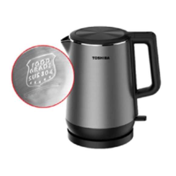 Stainless Steel Toshiba Kettle KT-17DR1NMY CoolTouch 1.7L