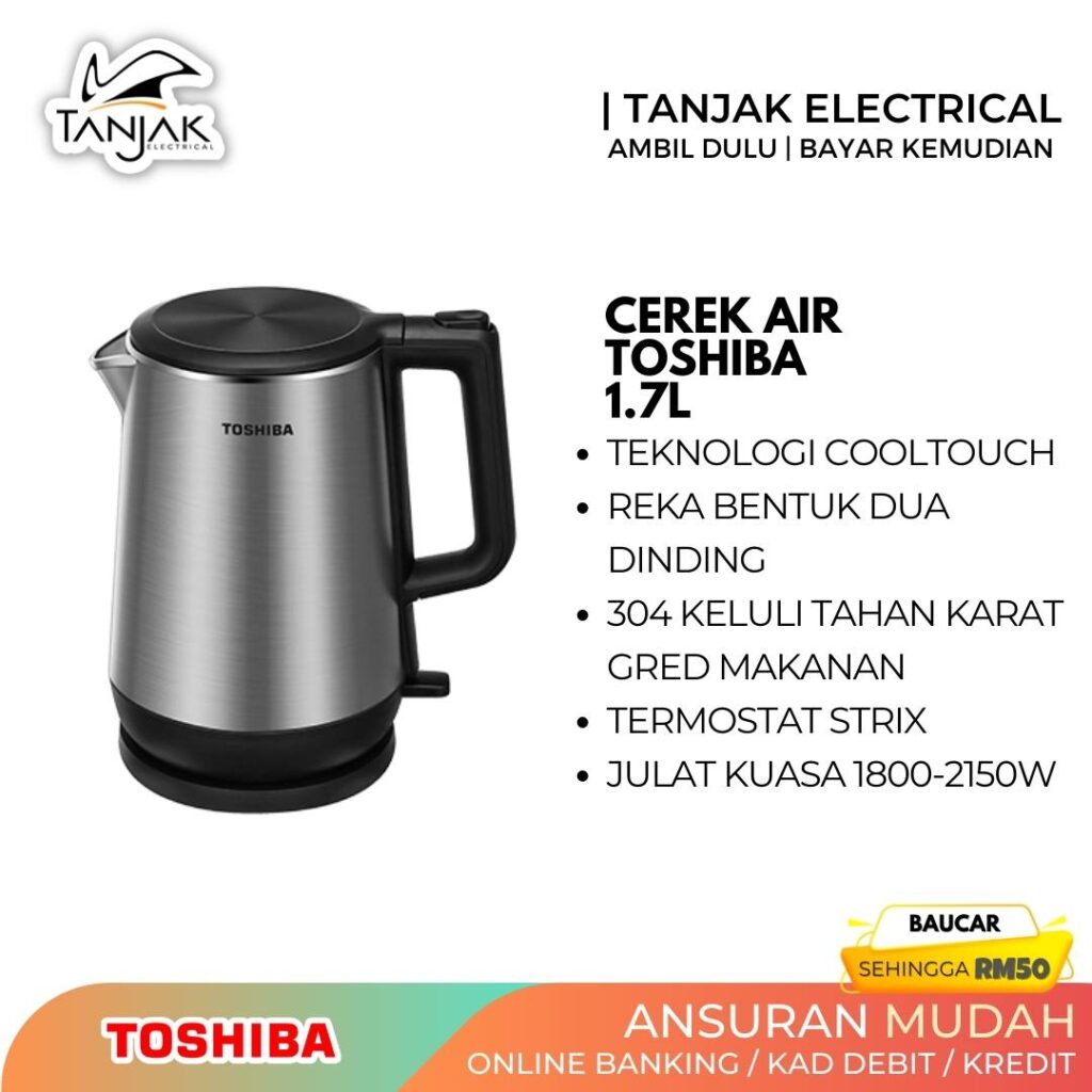 Toshiba Kettle KT-17DR1NMY CoolTouch 1.7L