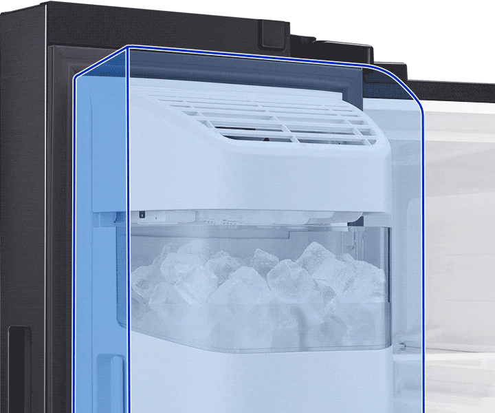 Auto Ice Maker - Samsung Fridge Side by Side RS64R5101B4