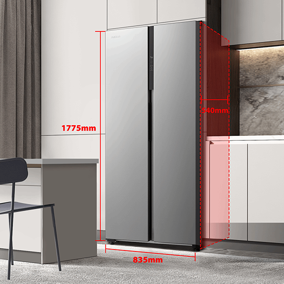 Built-in Depth - Toshiba Refrigerator 2 Door GR-RS600WI-PMY (37) 530L Side-by-Side