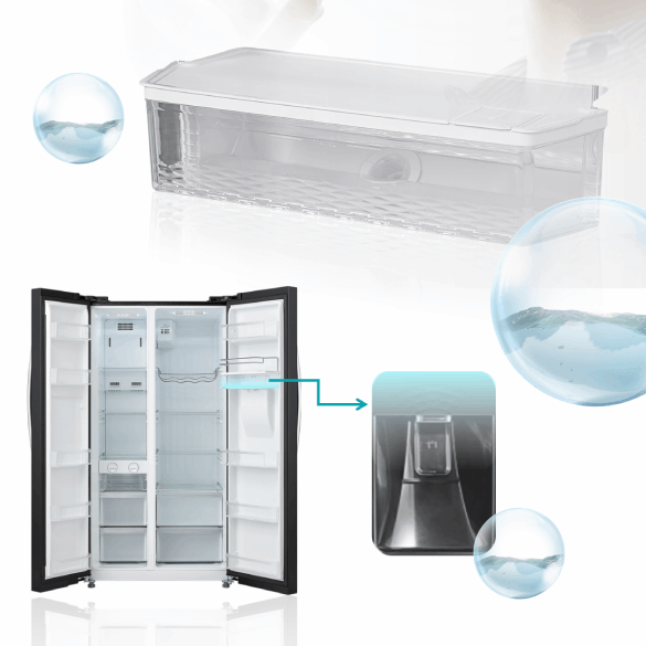 Cool Water Dispenser - Toshiba Refrigerator 2-Door GR-RS682WE-PMY 591L Side-by-Side