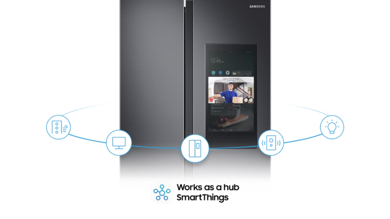 SmartThings and Ring - Samsung Fridge Side by Side RS62T5F01B4