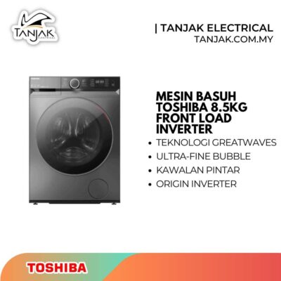 Toshiba Washing Machine 8.5KG TW-BK95GF4M(SK) Front Load Inverter