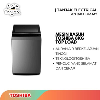 Toshiba Washing Machine 8kg AW-M901BM(SG) Top Load