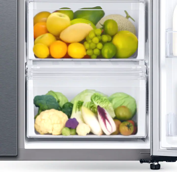 Vegetable Box - Samsung Fridge Side by Side RS62R5001M9ME 680L 2 Door with SpaceMax™