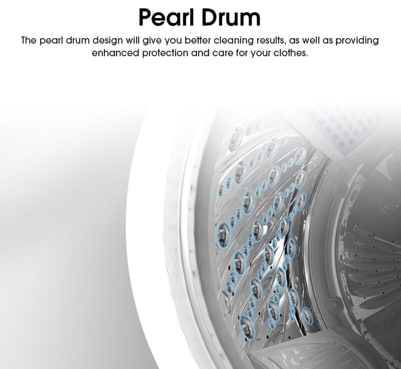 Pearl Drum - Hisense Washing Machine 13KG WTJA1301T Top Load Auto