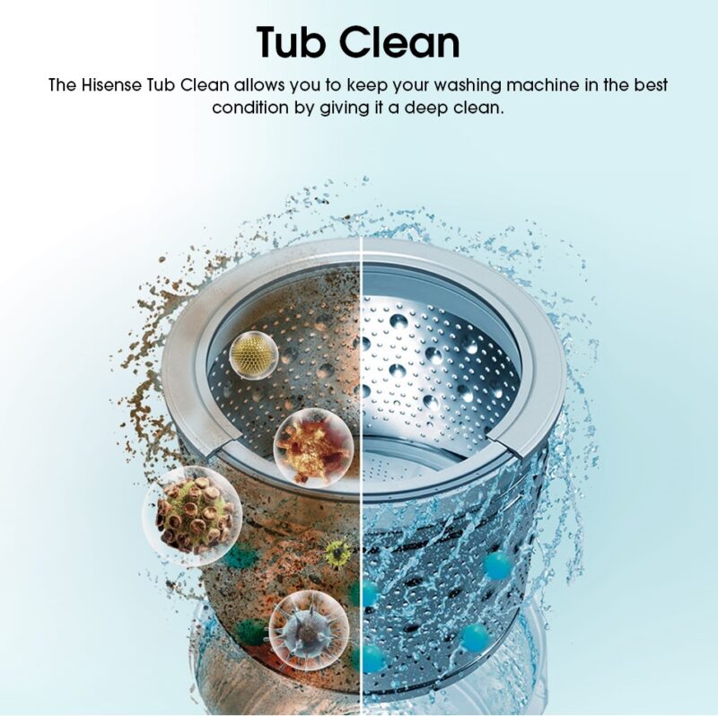 Tub Clean - Hisense Washing Machine 13KG WTJA1301T Top Load Auto