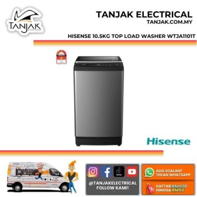 Hisense 10.5KG Top Load Washer WTJA1101T