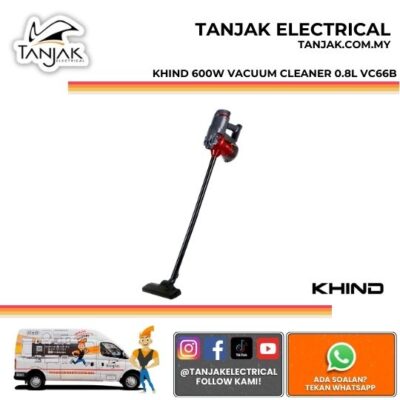 Khind 600W 0.8L Stick Vacuum Cleaner 2kg VC66B