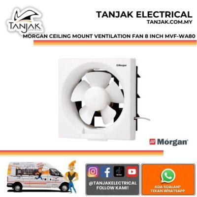 Morgan Wall Mount Ventilation Fan 8 inch MVF-WA80