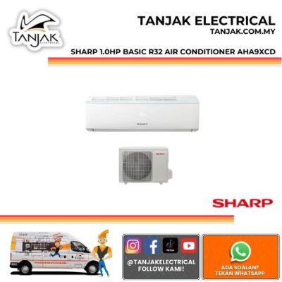 Sharp 1.0HP Basic R32 Air Conditioner AHA9XCD